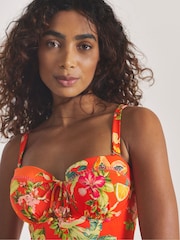 Figleaves Orange Bandeau Swimdress - Image 4 of 4