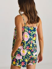Figleaves Blue Fruit Cami Pyjamas Set - Image 2 of 4