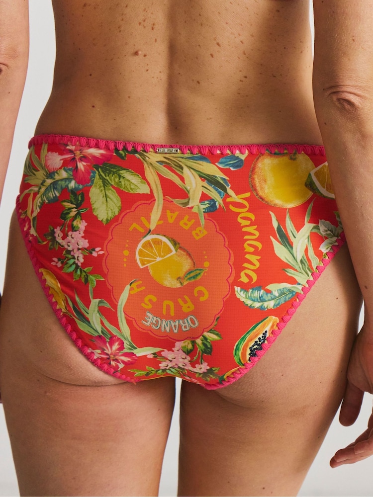 Figleaves Orange Classic Bikini Brief - Image 2 of 4 Figleaves Orange Classic Bikini Brief - Image 2 of 4