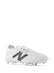 New Balance White Black Firm Tekela Football Boots - Image 4 of 9