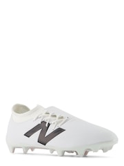 New Balance White Black Firm Tekela Football Boots - Image 5 of 9
