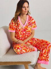 Figleaves White Paisley Pyjamas Set - Image 3 of 4