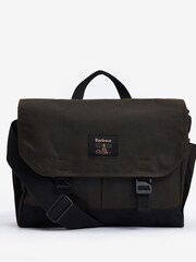 Barbour® Olive Green Field Wax Messenger Work Bag - Image 1 of 5