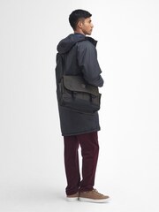 Barbour® Olive Green Field Wax Messenger Work Bag - Image 3 of 5