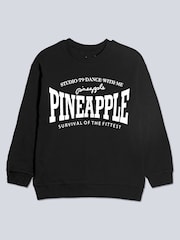 Pineapple Black Girls Sweatshirt - Image 4 of 5