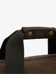 Barbour® Olive Green Explorer Wax Duffle Bag - Image 5 of 8