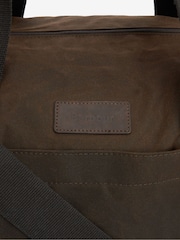 Barbour® Olive Green Explorer Wax Duffle Bag - Image 8 of 8