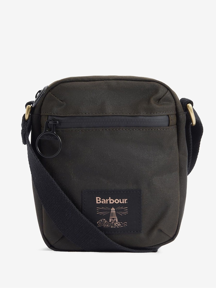 Barbour® Olive Green Field Wax Crossbody Bag - Image 1 of 6