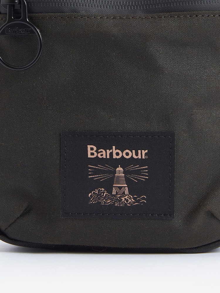 Barbour® Olive Green Field Wax Crossbody Bag - Image 6 of 6