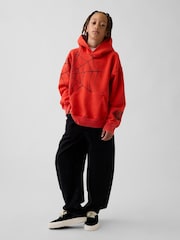 Gap Red Marvel Vintage Soft Spider-Man Relaxed Hoodie (4-13yrs) - Image 3 of 5