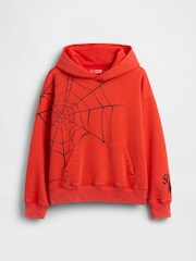 Gap Red Marvel Vintage Soft Spider-Man Relaxed Hoodie (4-13yrs) - Image 5 of 5