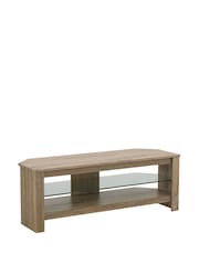 AVF Rustic Sawn Calibre Oak Effect Plus Corner TV Stand with Glass Shelf - Image 2 of 5