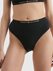 Tommy Hilfiger High Waist Cheeky Black Bikini Briefs - Image 3 of 5