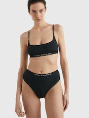 Tommy Hilfiger High Waist Cheeky Black Bikini Briefs - Image 5 of 5