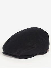 Barbour® Black Redshore Wool Blend Flat Cap - Image 2 of 4