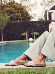 Birkenstock Light Pink Madrid Big Buckle Sandals - Image 3 of 5