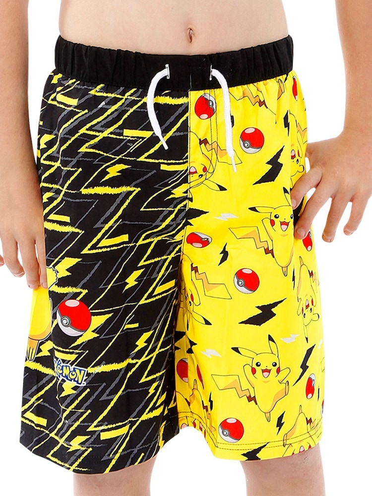 Character Yellow Pokemon Pikachu Swim Shorts - Image 4 of 6