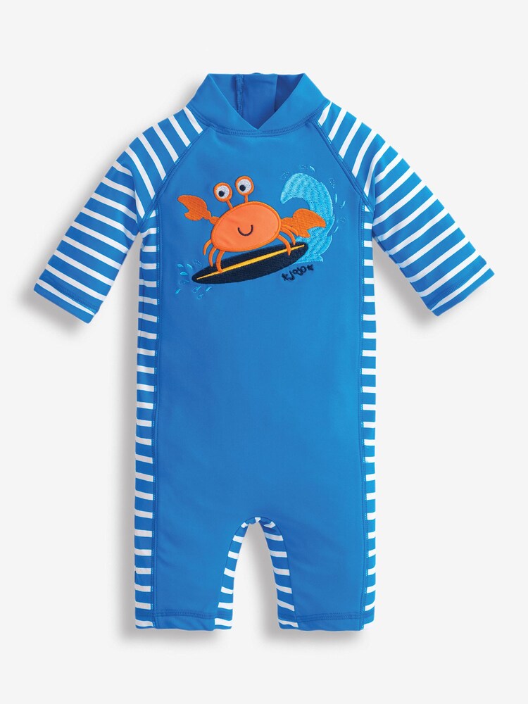 JoJo Maman Bébé Crab Kids 1-Piece Sun Protection Suit - Image 1 of 2