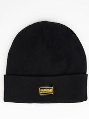 Barbour® International Sensor Legacy Black Beanie - Image 1 of 3