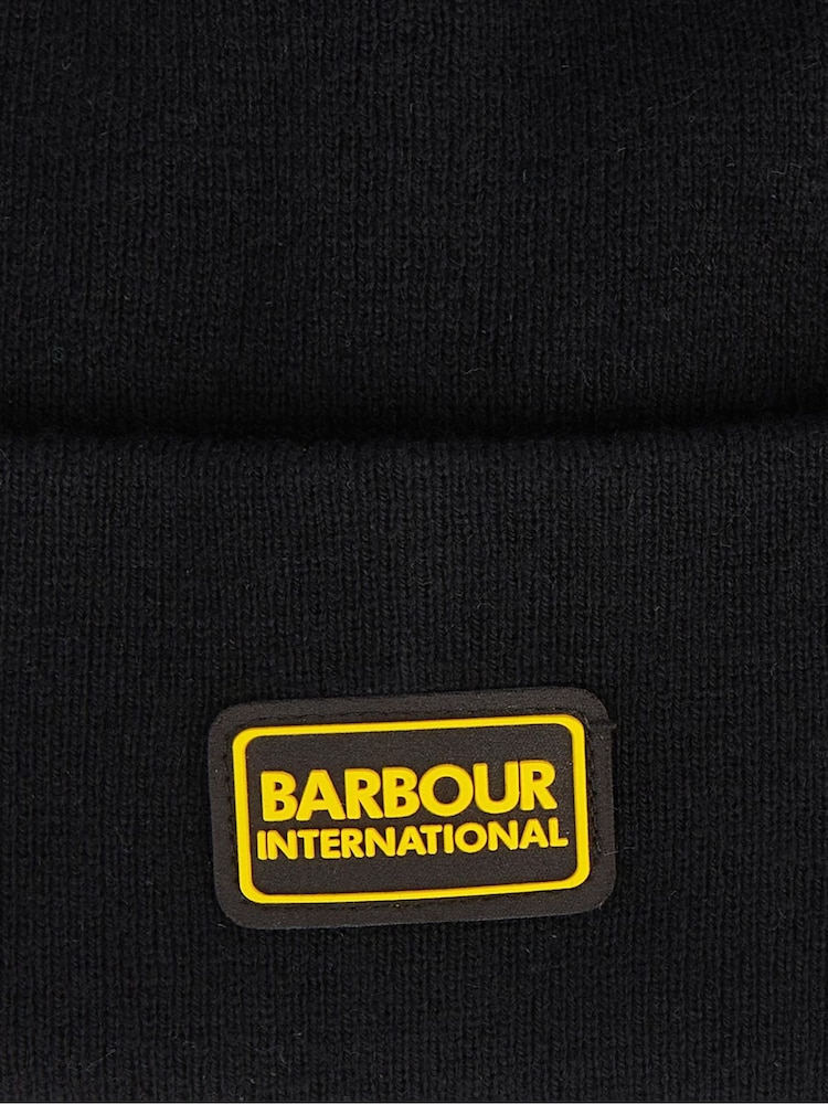 Barbour® International Sensor Legacy Black Beanie - Image 3 of 3