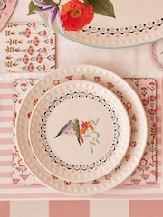 Cath Kidston Set of 4 Cream Placemat & Coasters - Image 1 of 4