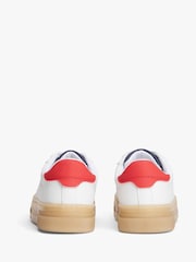 Tommy Hilfiger White Low Cut Lace-Up Sneakers - Image 5 of 7