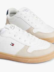 Tommy Hilfiger Natural Low Cut Lace-Up Sneakers - Image 7 of 7