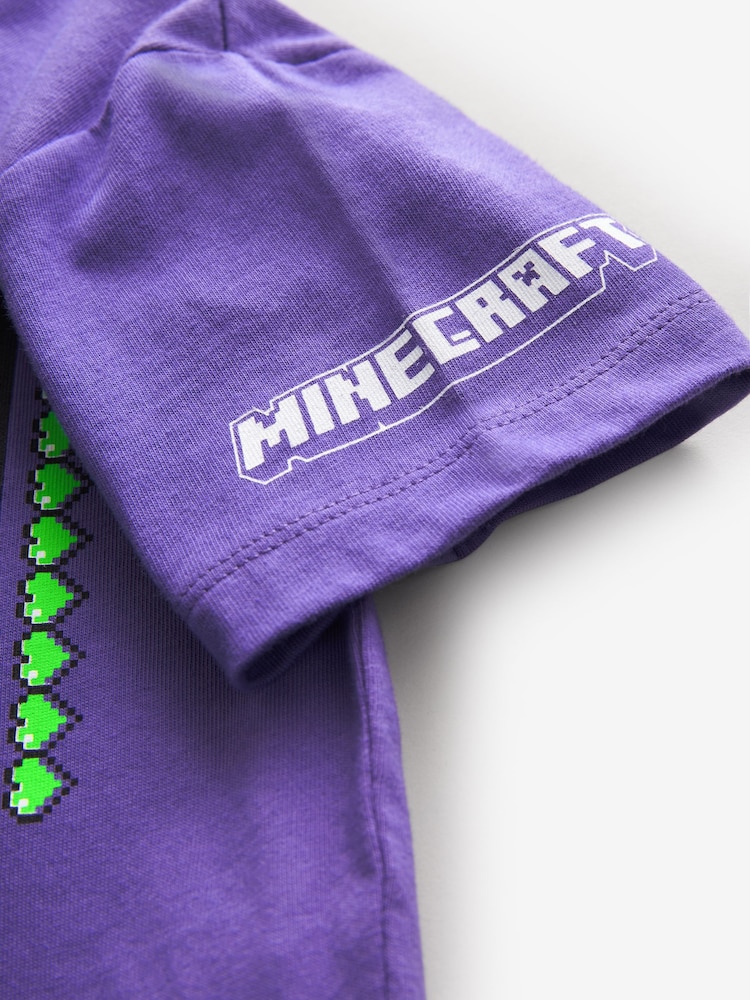 Lila - Lizenziertes Minecraft T-Shirt aus 100 % Baumwolle (4–16 Jahre) - Bild 4 von 4