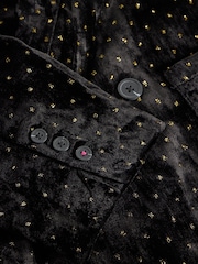 White Stuff Black Sasha Velvet Blazer - Image 6 of 6