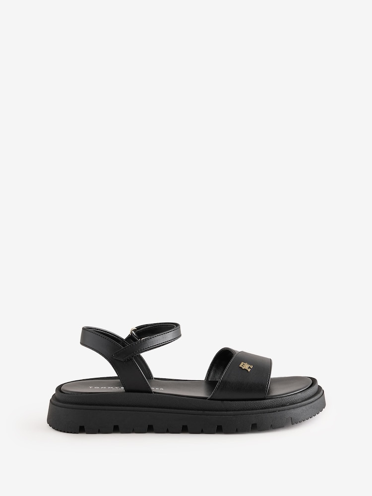 Tommy Hilfiger Black Sandals - Image 1 of 1 Tommy Hilfiger Black Sandals - Image 1 of 1