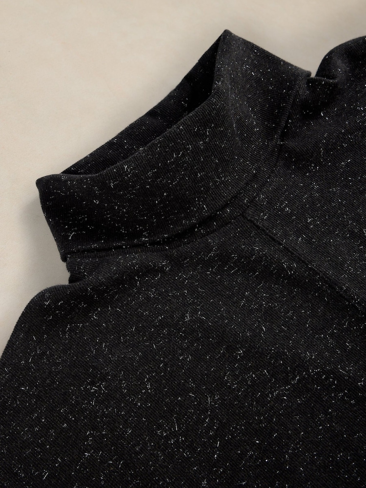 White Stuff Black Ruby Roll Neck Sparkle Dress - Image 6 of 6 White Stuff Black Ruby Roll Neck Sparkle Dress - Image 6 of 6