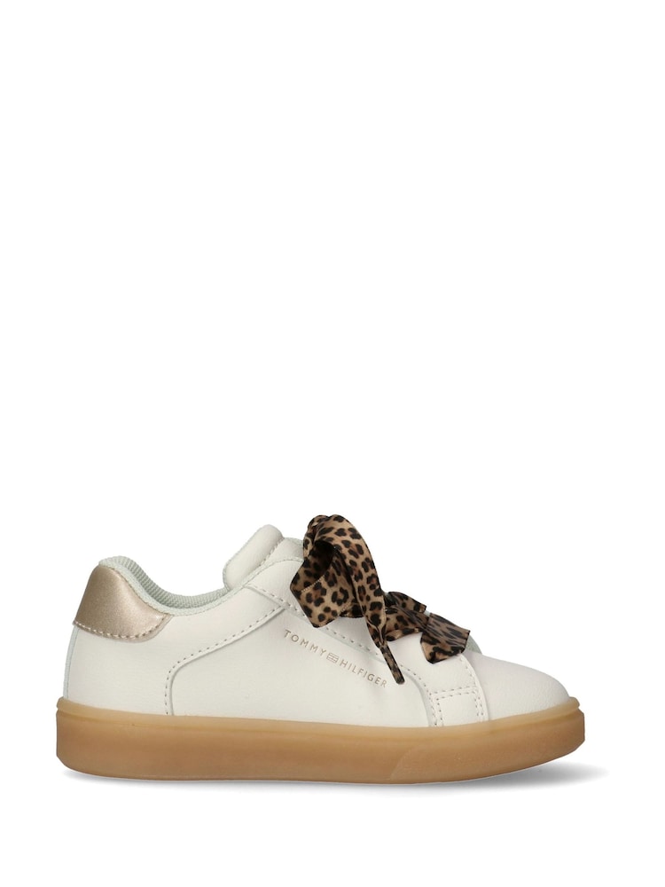 Tommy Hilfiger White Low Cut Lace-Up Sneakers - Image 1 of 1