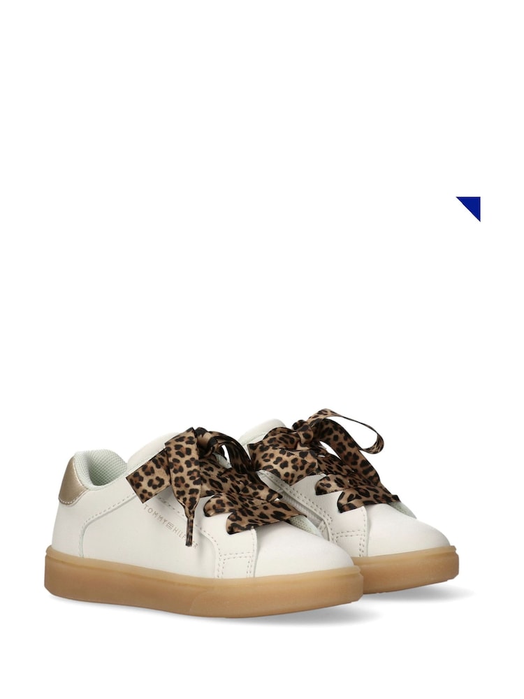 Tommy Hilfiger White Low Cut Lace-Up Sneakers - Image 5 of 5 Tommy Hilfiger White Low Cut Lace-Up Sneakers - Image 5 of 5