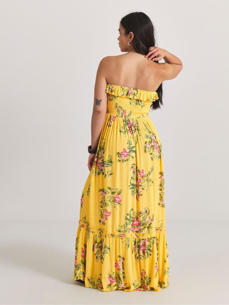 Figleaves Yellow Ruffle Beach Dress - Image 2 of 4