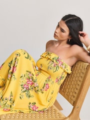 Figleaves Yellow Ruffle Beach Dress - Image 3 of 4