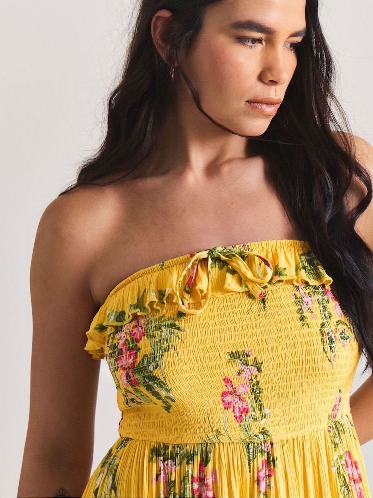 Figleaves Yellow Ruffle Beach Dress - Image 4 of 4