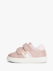 Tommy Hilfiger Pink Flag Low Cut Velcro Sneakers - Image 2 of 7