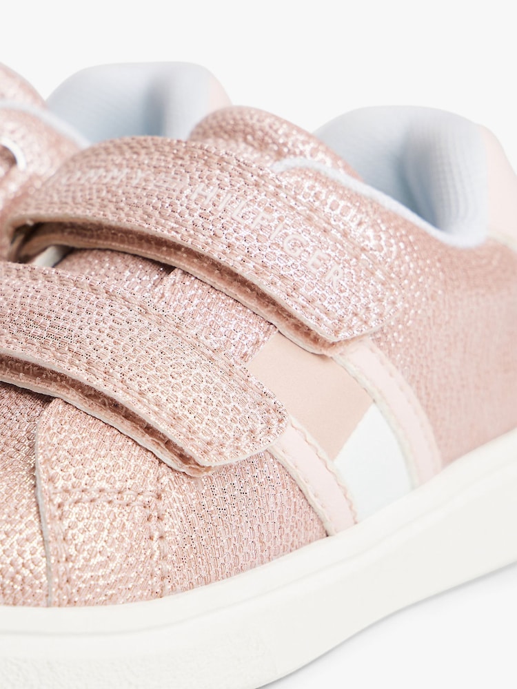 Tommy Hilfiger Pink Flag Low Cut Velcro Sneakers - Image 7 of 7 Tommy Hilfiger Pink Flag Low Cut Velcro Sneakers - Image 7 of 7