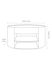 Pacific Travertine Travertine Veneer 1 Drawer Console Table - Image 4 of 8