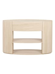 Pacific Travertine Travertine Veneer 1 Drawer Console Table - Image 7 of 8