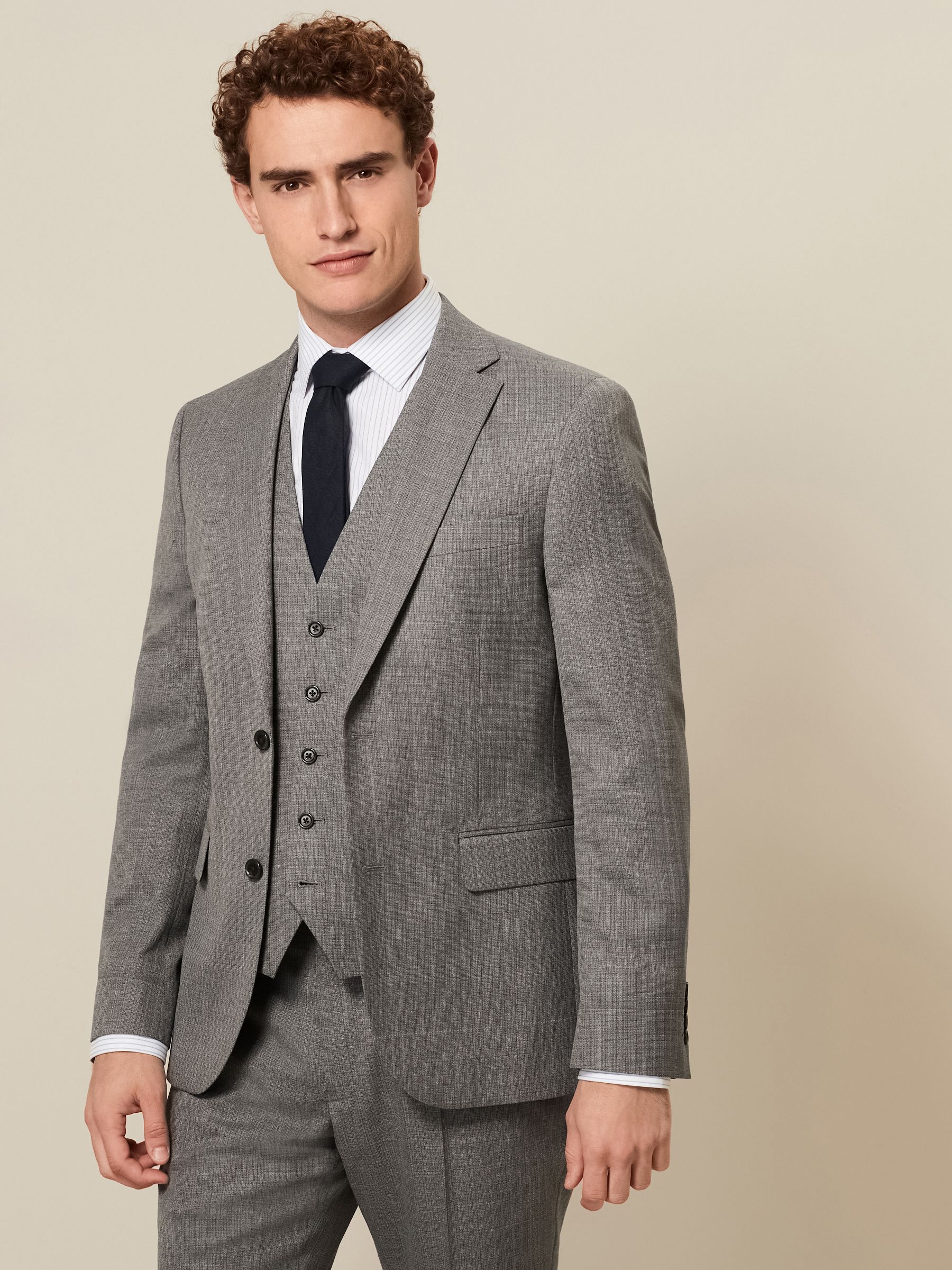Grey coat suit new arrivals