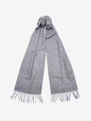 Barbour® Grey Plain Lambswool Scarf - Image 1 of 5