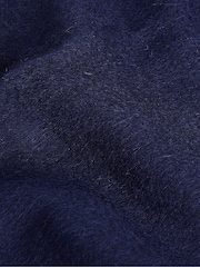Barbour® Navy Plain Lambswool Scarf - Image 3 of 4