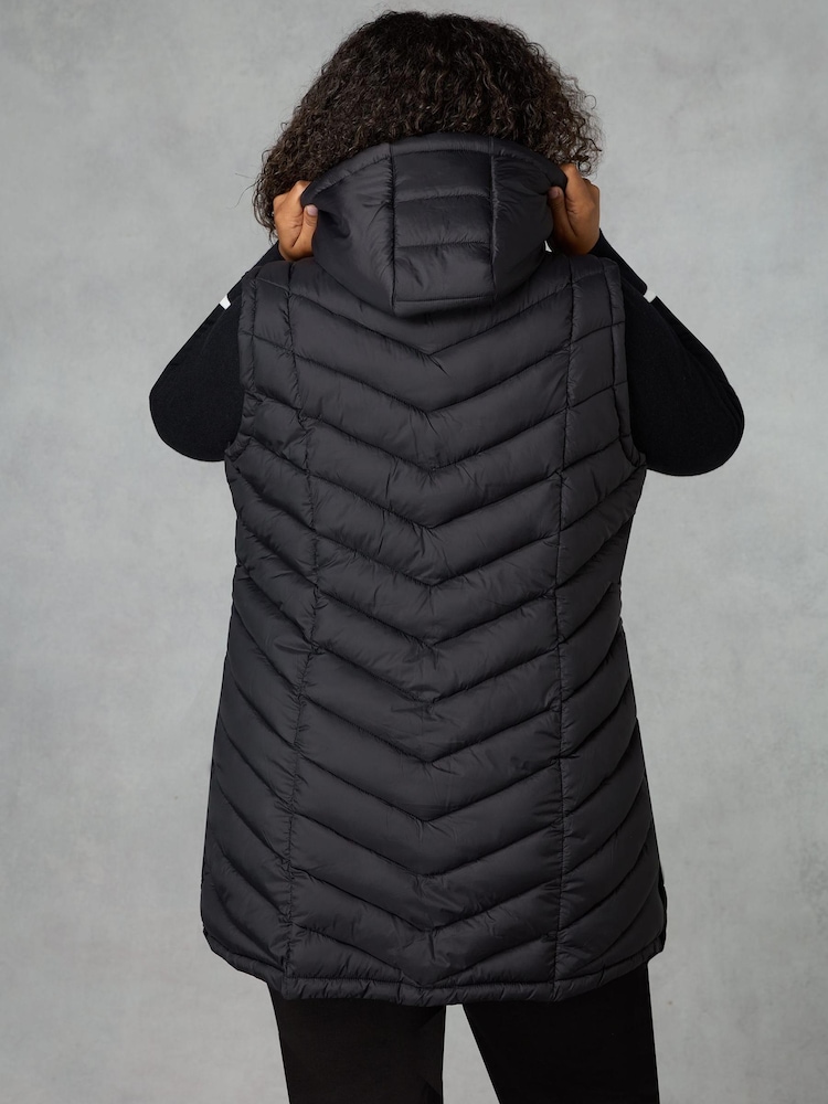 Live Unlimited Black Curve Popper Gilet - Image 2 of 3