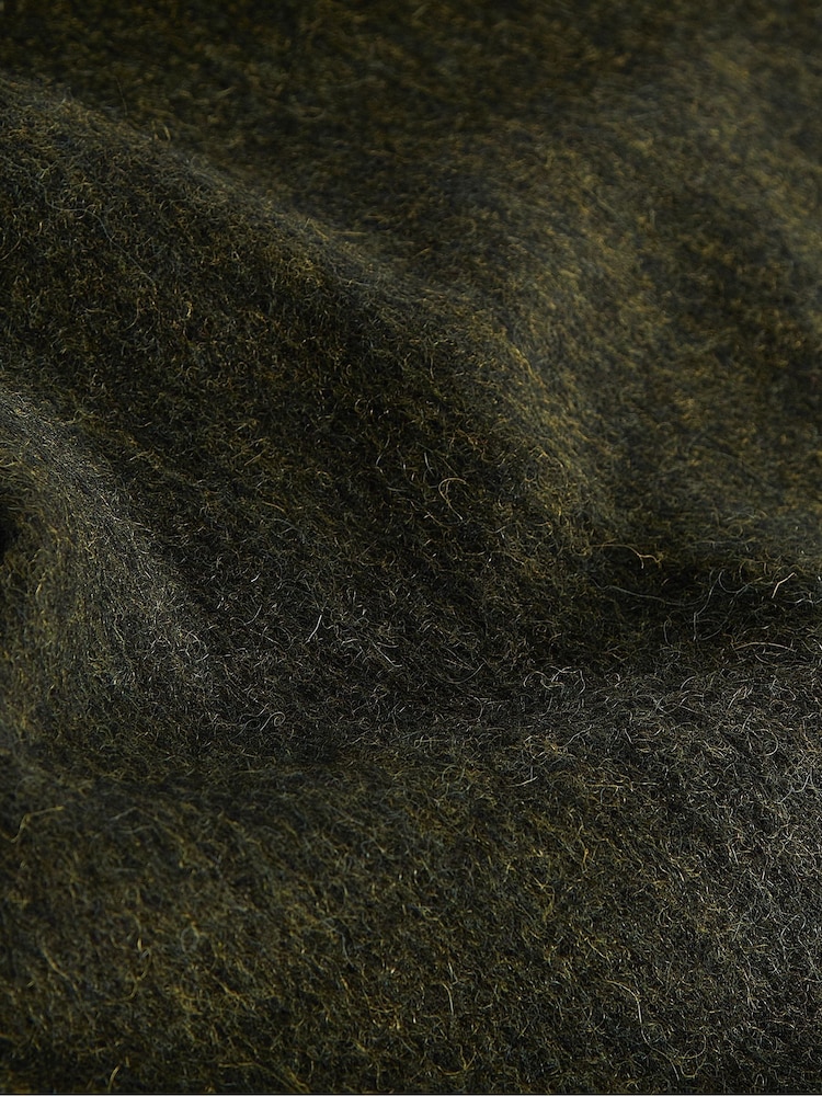 Barbour® Green Plain Lambswool Scarf - Image 5 of 5