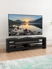 AVF Calibre Oak Effect Corner TV Stand with Wooden Shelves - Bild 1 von 5