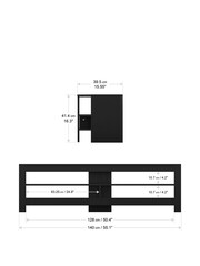 AVF Calibre Oak Effect Corner TV Stand with Wooden Shelves - Bild 5 von 5