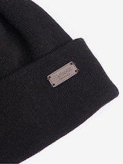 Barbour® Green Tartan Swinton Beanie Hat and Galingale Check Scarf Boxed Gift Set - Image 10 of 11