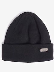 Barbour® Green Tartan Swinton Beanie Hat and Galingale Check Scarf Boxed Gift Set - Image 9 of 11