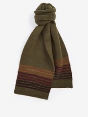 Barbour® Green Branton Beanie Hat and Scarf Boxed Gift Set - Image 3 of 4
